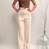 Pantalone con charms - Elisabetta Franchi PA01221E2 193 ELISABETTA FRANCHI 