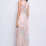 Abito lungo con stampa floreale e spacco 511FD15006 51103801 GAUDI' 