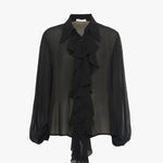 Camicia con volant C032VU MA001 MANILA GRACE 