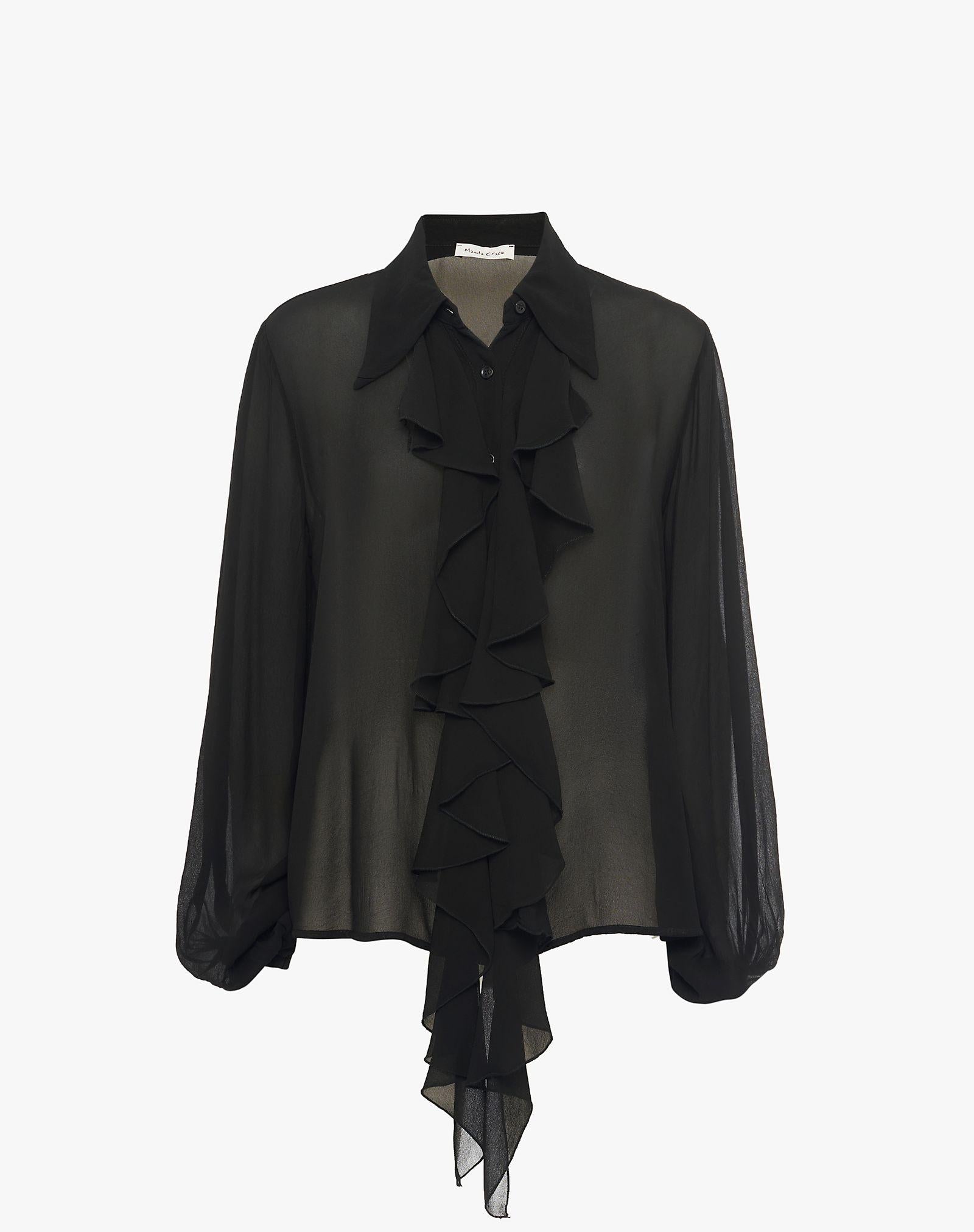 Camicia con volant C032VU MA001 MANILA GRACE 