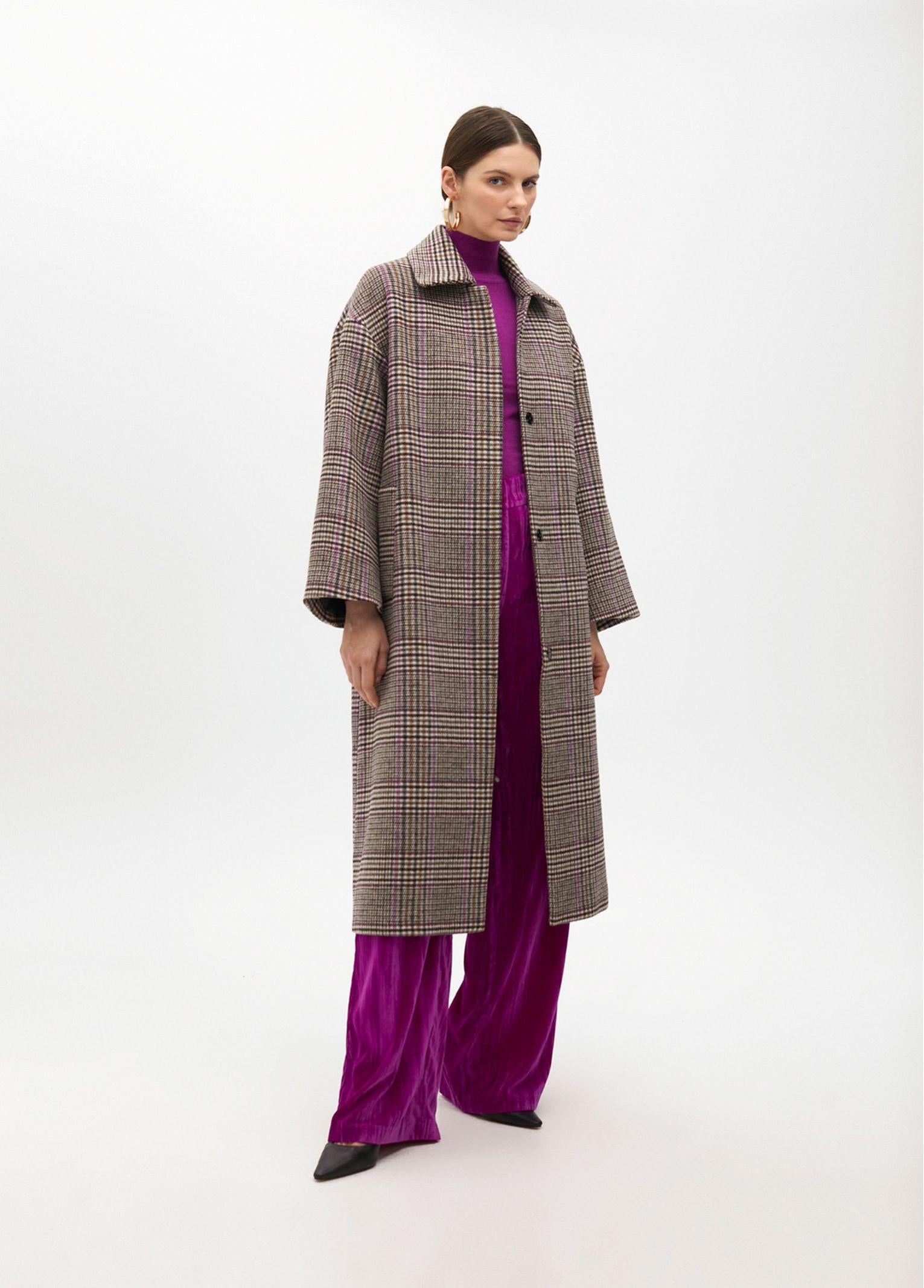 Cappotto a quadri MF2501002 25N MAITE 