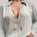 Camicia con catena - Elisabetta Franchi CAT3041E2 BV9 ELISABETTA FRANCHI 
