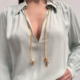 Camicia con catena - Elisabetta Franchi CAT3041E2 BV9 ELISABETTA FRANCHI 