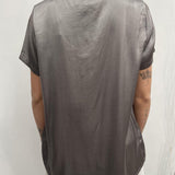 T- shirt girocollo satinata - Ofelia MS2003 GRIGIO OFELIA 