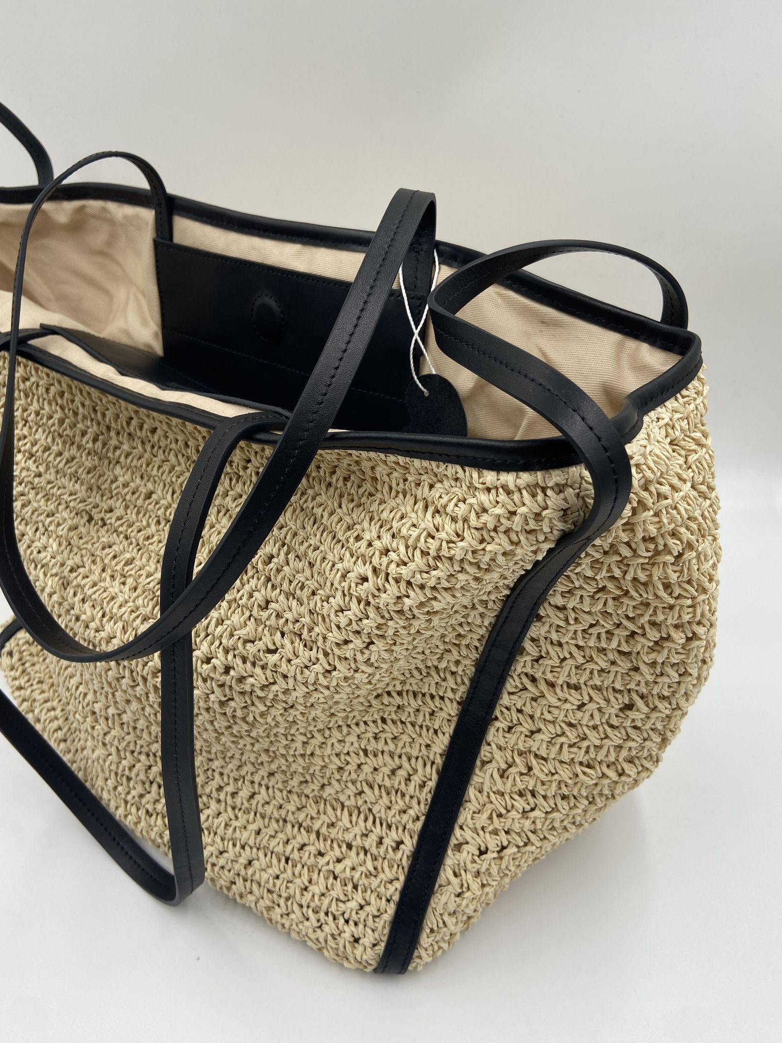 Borsa in raffia EBSS25007 BEIGE ELEH 
