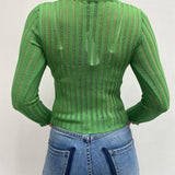 Maglia trasparente maniche lunghe