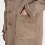 Cappotto double face con revers DQ48KLFW25 950 RAGNO 