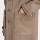 Cappotto double face con revers DQ48KLFW25 950 RAGNO 