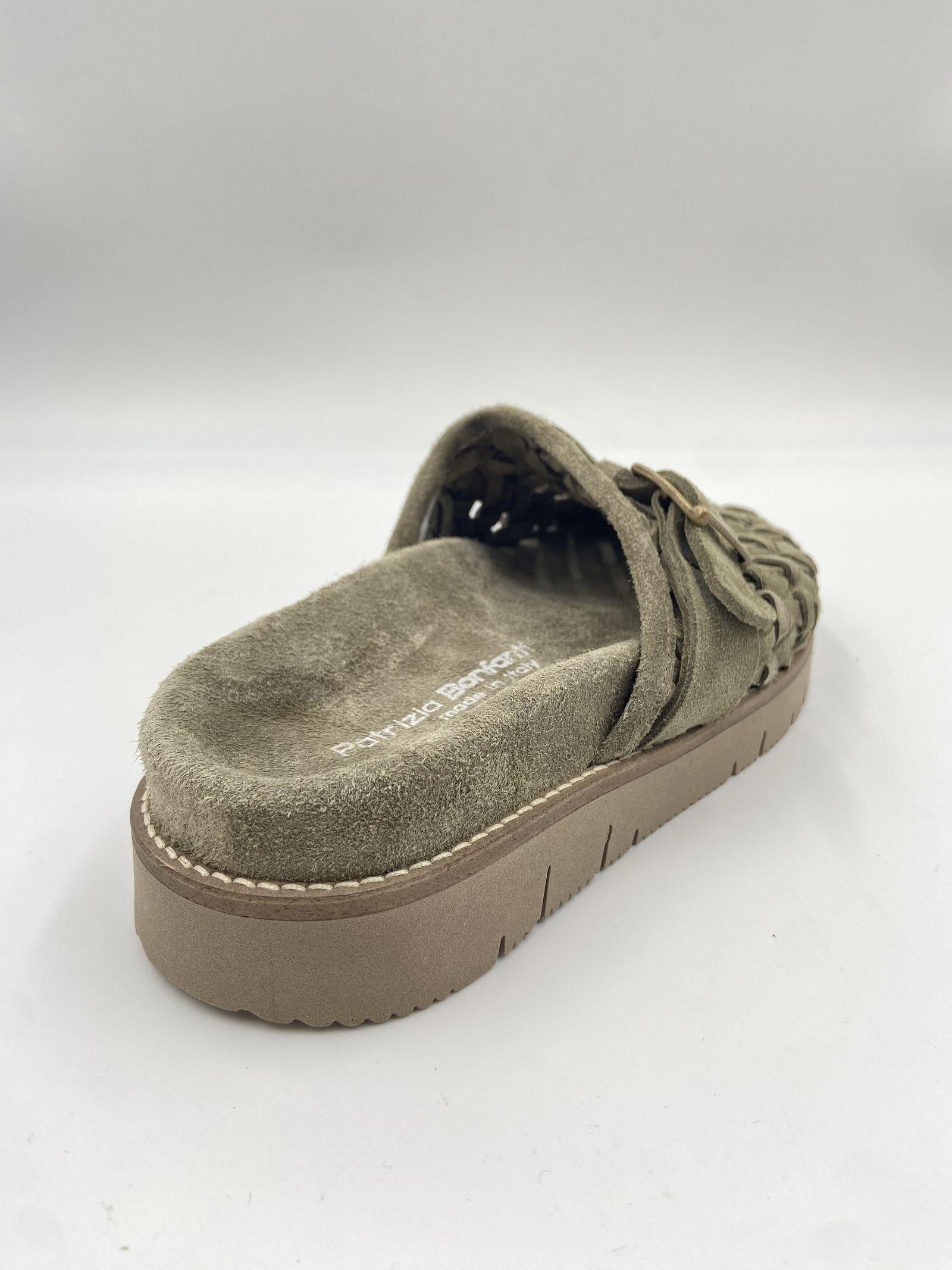 Sandalo Edra Wov in suede - Patrizia Bonfanti EDRAWOV MILITARE PATRIZIA BONFANTI 