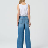 Jeans a palazzo con coulisse