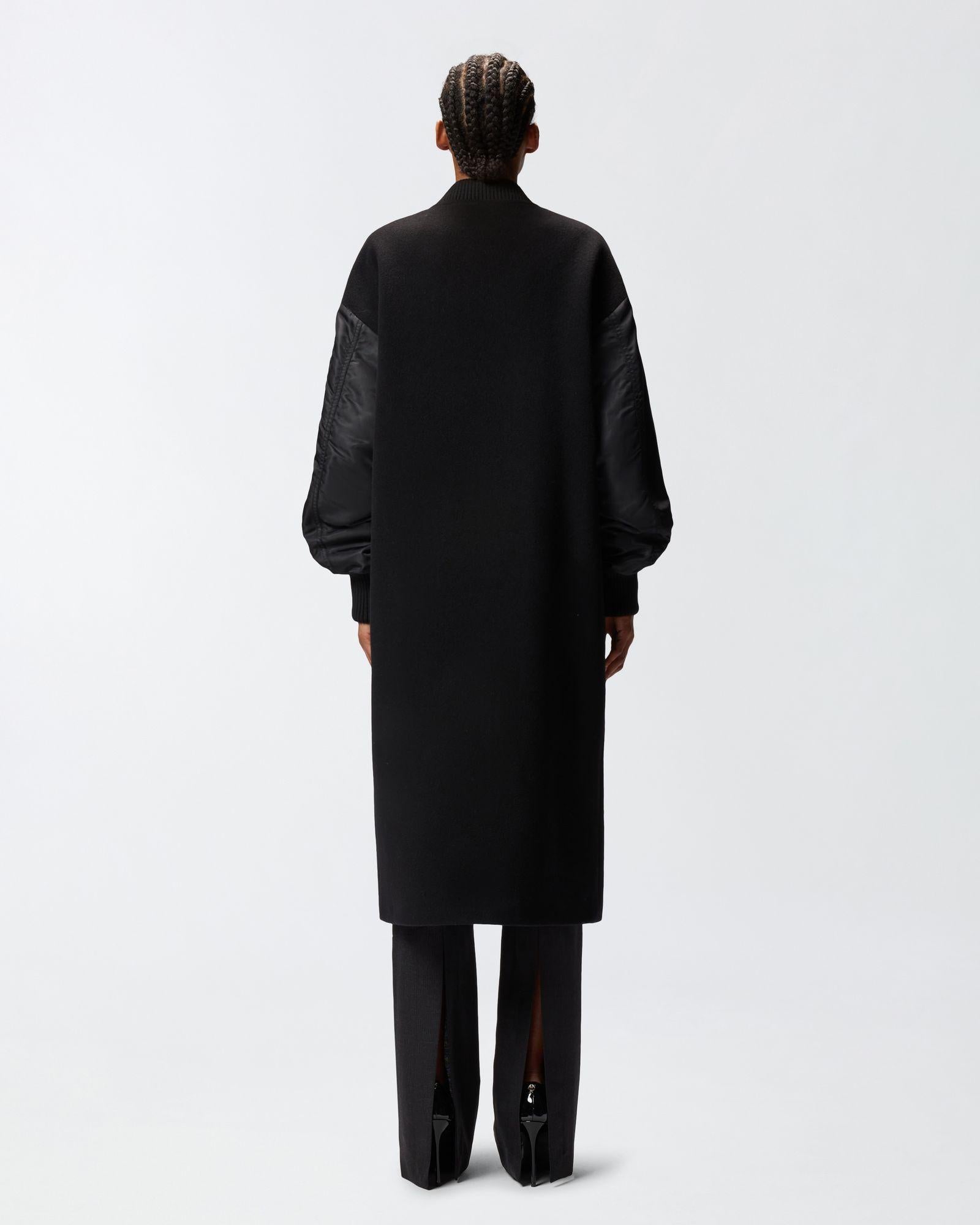 Cappotto lungo in panno 105640A2SL Z99 PINKO 