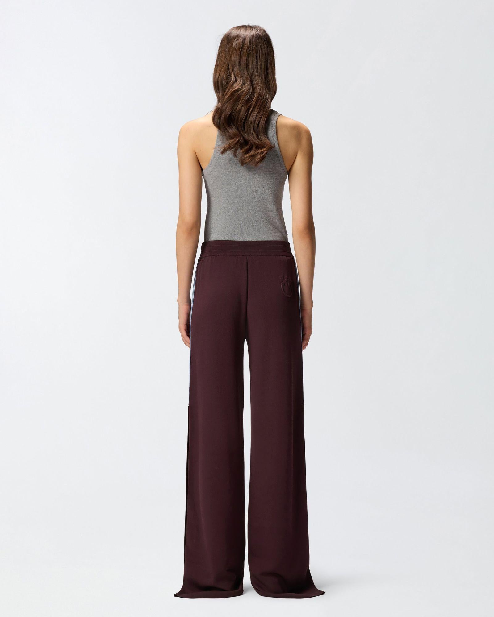 Pantaloni con bande laterali 105394A2FQ R57 PINKO 