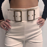 Pantalone con cinturone - Elisabetta Franchi PA06932E2 360 ELISABETTA FRANCHI 