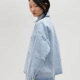 Giacca denim con strass