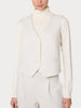 Gilet gessato quattro bottoni