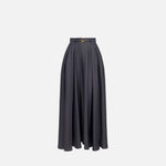 Gonna in raso con cintura - Elisabetta Franchi GO09851E2 DC3 ELISABETTA FRANCHI 
