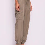 Pantalone cargo con coulisse