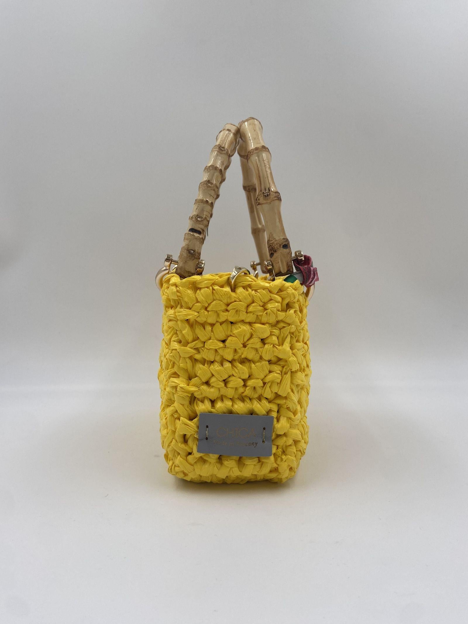 Borsa Meteora Chica Handmane METEORA SS23 GIALLO CHICA 