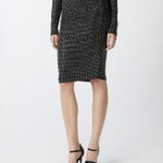 Gonna a matita con strass 104454-A288 Z99 PINKO 