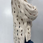 Maglia intrecciata JS376 BEIGE OFELIA 