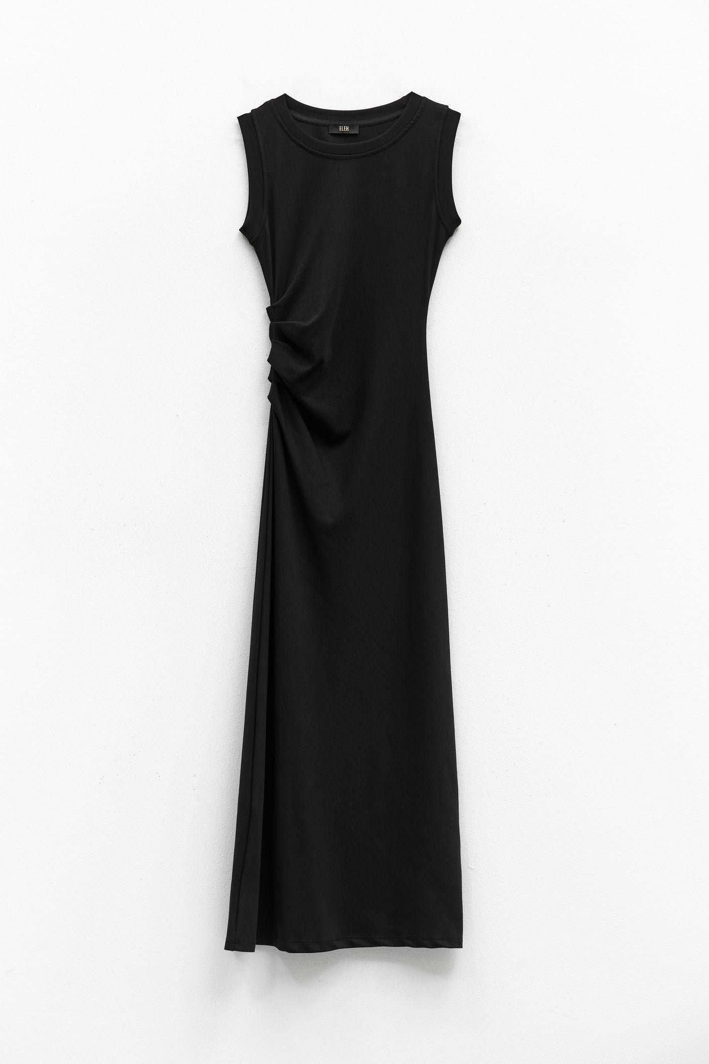 Abito lungo smanicato ESS250215 NERO ELEH 