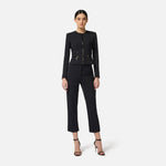 Giacca con dettagli zip GI17356E2 110 ELISABETTA FRANCHI 