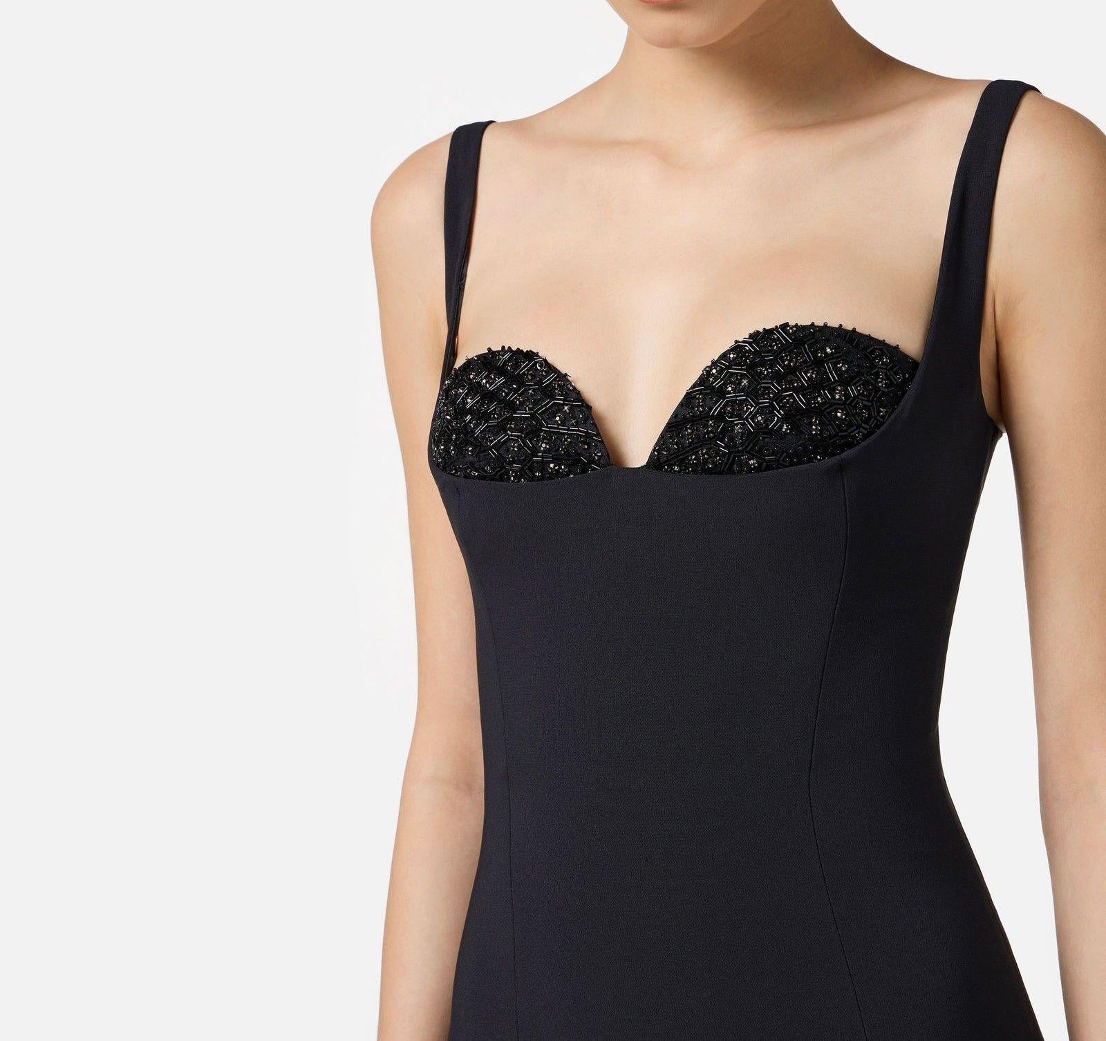 Abito con cristalli - Elisabetta Franchi AB83557E2 110 ELISABETTA FRANCHI 