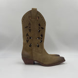 Stivaletto texano in camoscio