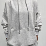 Felpa con cappuccio A1266 GRIGIO OFELIA 