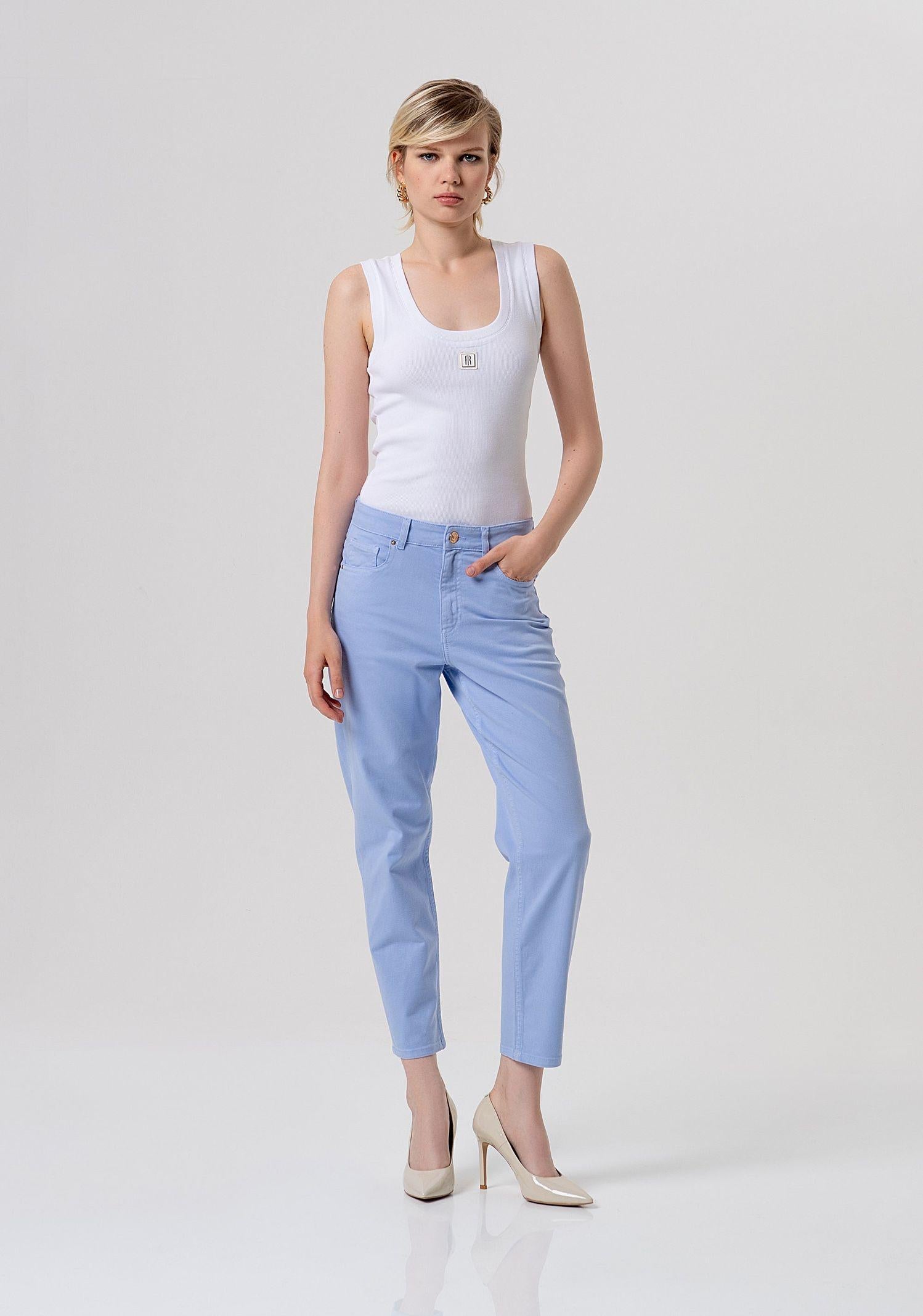 Pantaloni carrot mom fit FP26SVD005W61501 175 FRACOMINA 