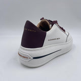 Sneakers Lancaster Woman White Bordeaux