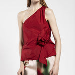 Top con rosa taffetas VIDO15D8 28 CARLA G. 