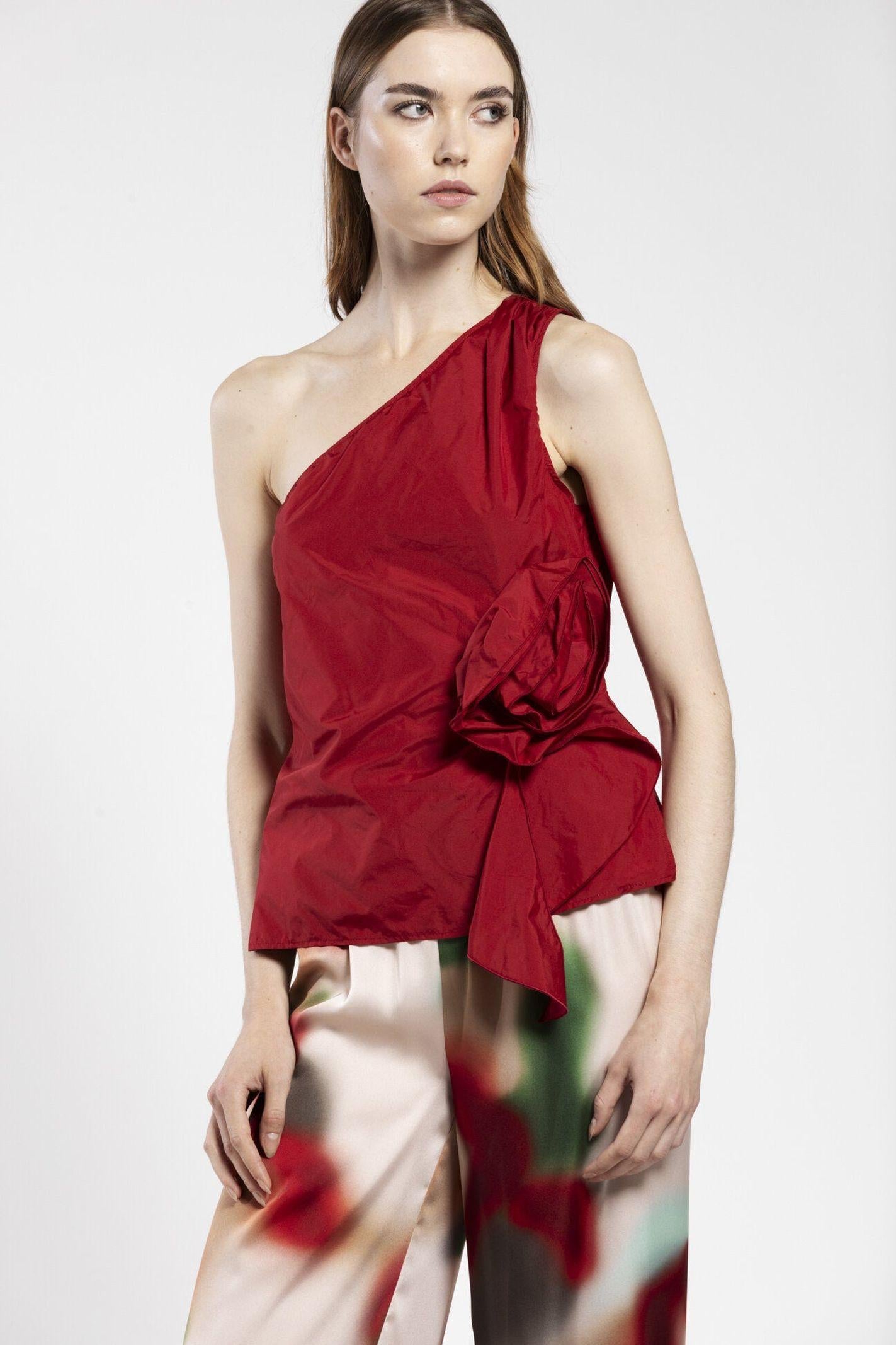 Top con rosa taffetas VIDO15D8 28 CARLA G. 