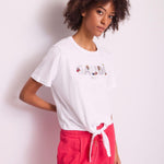 T-shirt con nodo - Gaudi 511BD64026 2100 GAUDI' 
