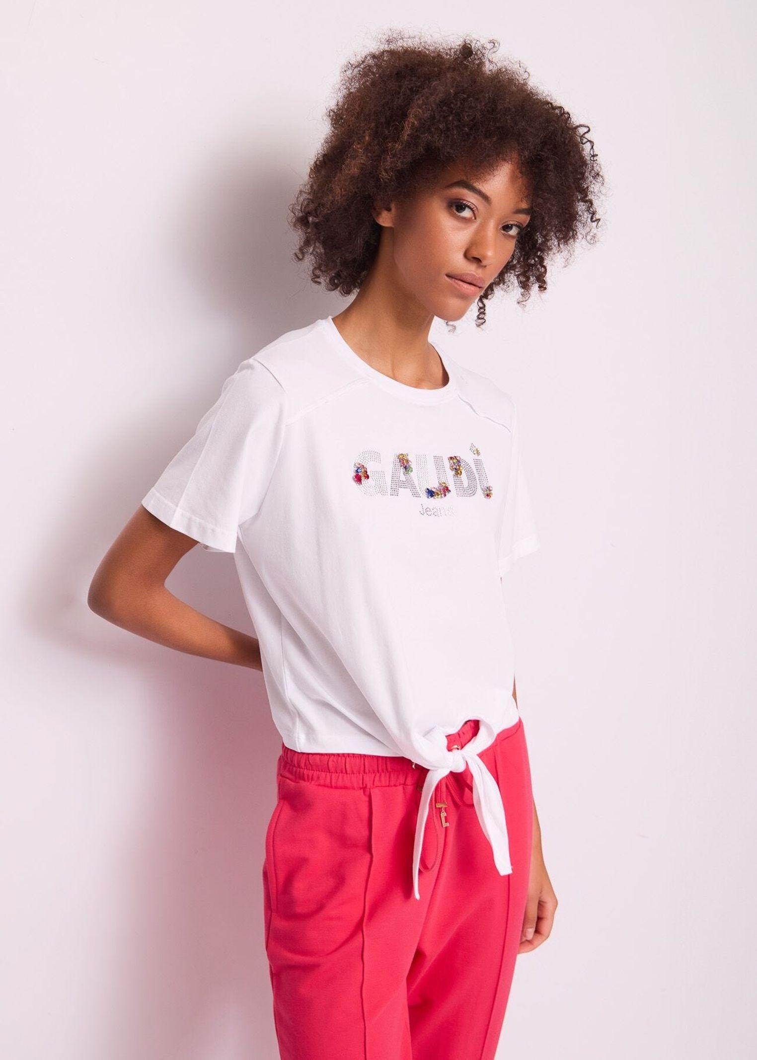 T-shirt con nodo - Gaudi 511BD64026 2100 GAUDI' 