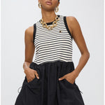 Abito bimateriale a righe - LolaCasademunt LS2616151 00N LOLA 