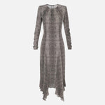 Abito con stampa pitone - Elisabetta Franchi AB88057E2 110 ELISABETTA FRANCHI 