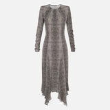 Abito con stampa pitone - Elisabetta Franchi AB88057E2 110 ELISABETTA FRANCHI 