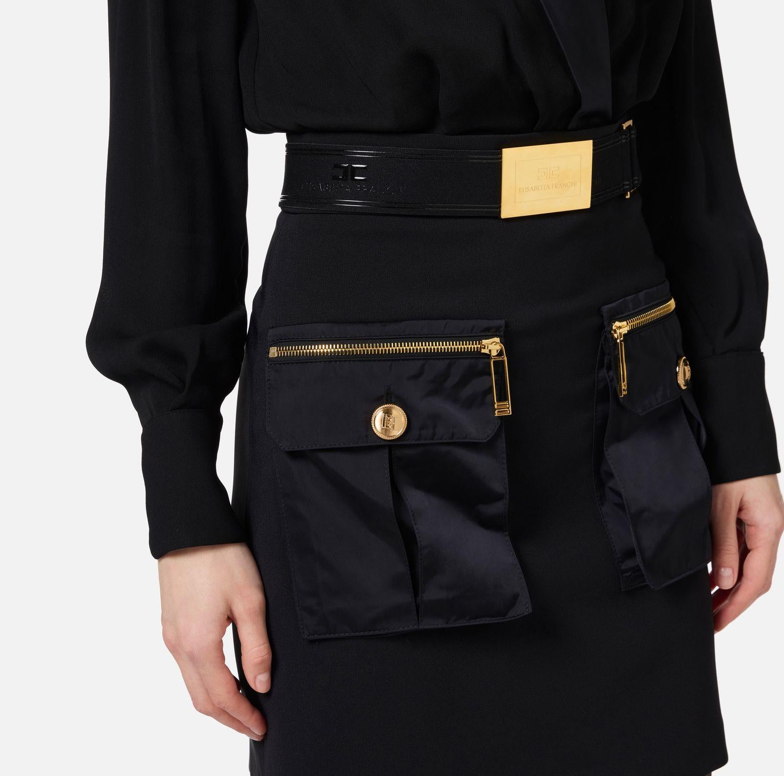 Abito con camicia incrociata e gonna con tasche AB65546E2 110 ELISABETTA FRANCHI 