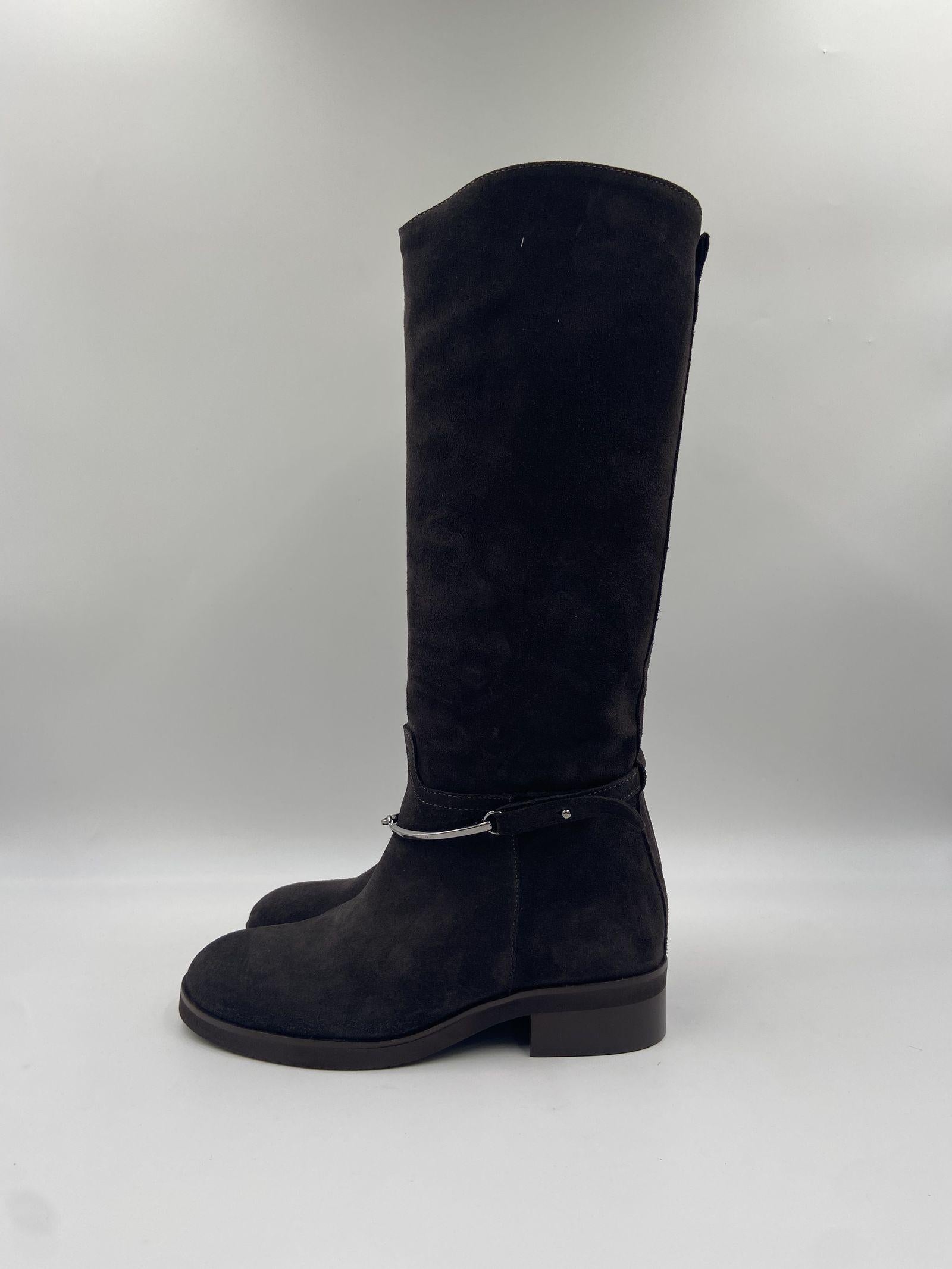 Stivale con dettaglio equestre 2904 MORO OFELIA 
