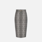 Gonna stampa pitone - Elisabetta Franchi GO14157E2 110 ELISABETTA FRANCHI 