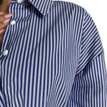 Camicia in popeline a righe - Eleh SS260034 BLU ELEH 