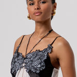 Top con patch fiori e strass FQ26ST2001W412E5 536 FRACOMINA 