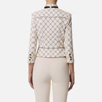 Giacca con foulard amovibile - Elisabetta Franchi GIS5151E2 E84 ELISABETTA FRANCHI 