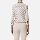 Giacca con foulard amovibile - Elisabetta Franchi GIS5151E2 E84 ELISABETTA FRANCHI 