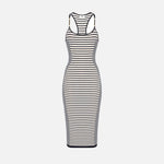 Abito in maglia a righe - Elisabetta Franchi AM97T61E2 685 ELISABETTA FRANCHI 