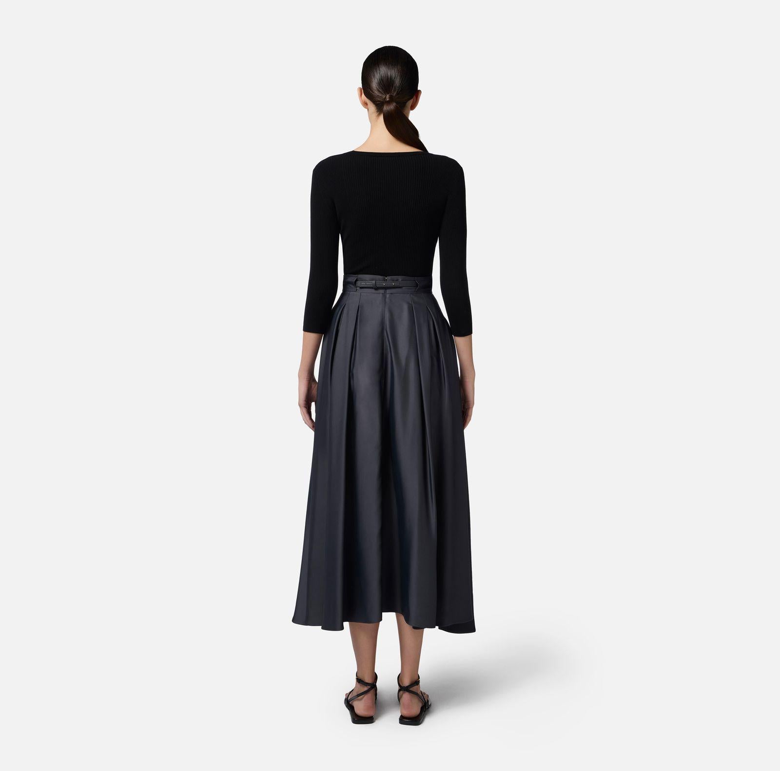 Maglia in misto seta - Elisabetta Franchi MK62B51E2 110 ELISABETTA FRANCHI 