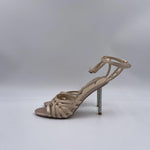 Sandalo tacco strass RG362 FUMO LUCIANO BARACHINI 
