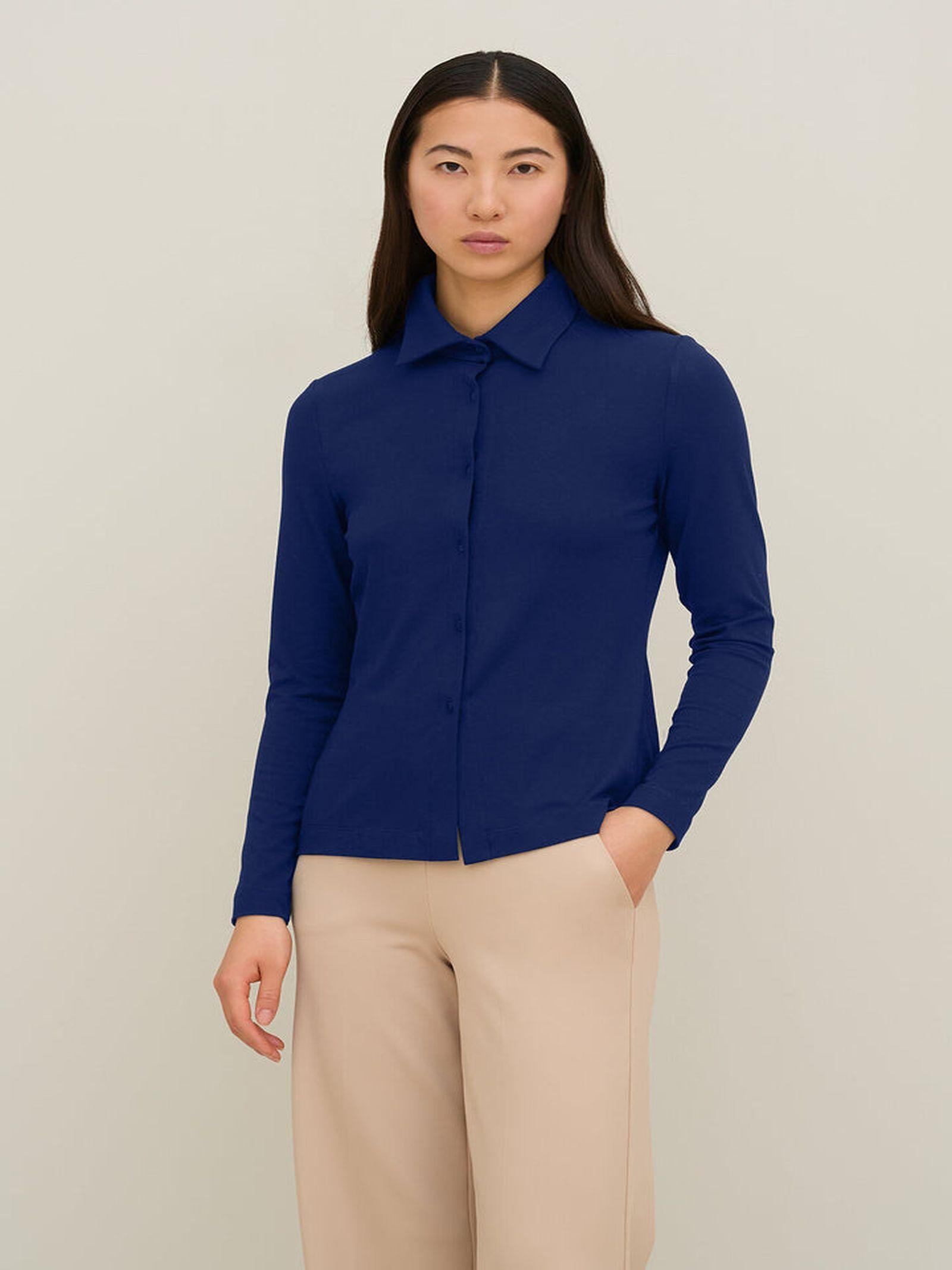 Camicia aderente in jersey - Carla G ERUD20 D1 12 CARLA G. 