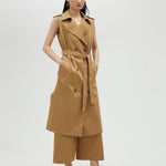 Abito gilet con cintura MS2516028 052 MAITE 